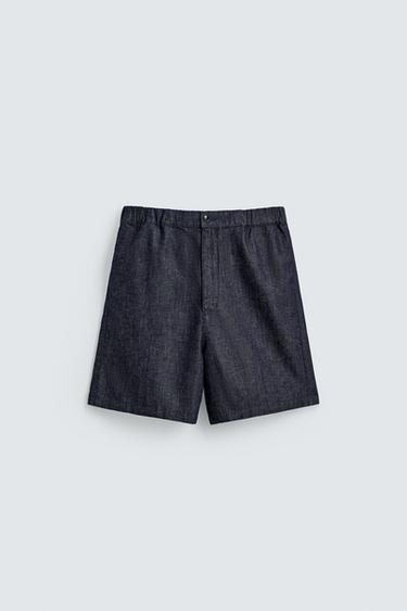 BERMUDA DENIM LIGERA - Azul / Índigo de Zara