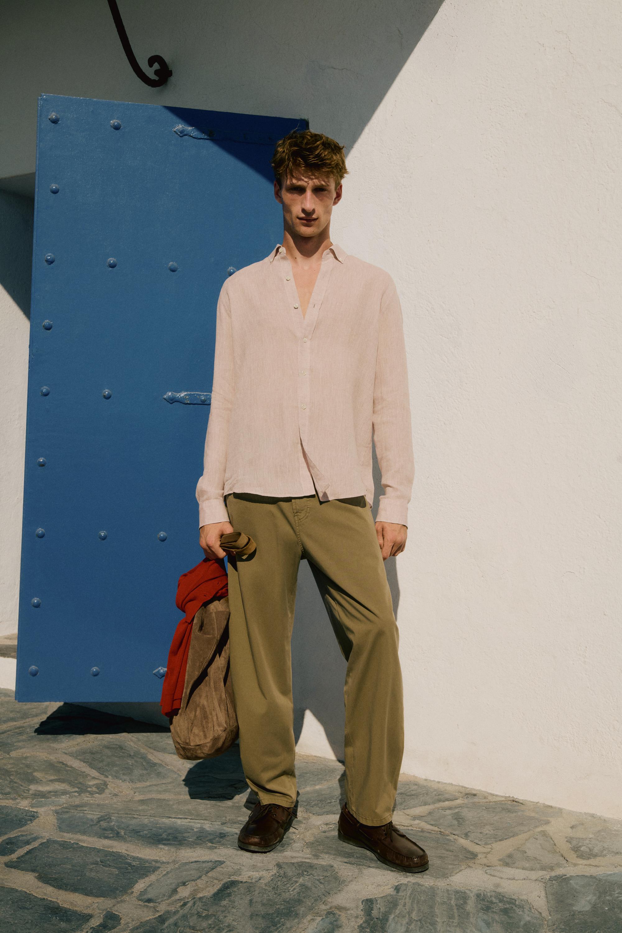 100% Linen regular fit shirt — 136