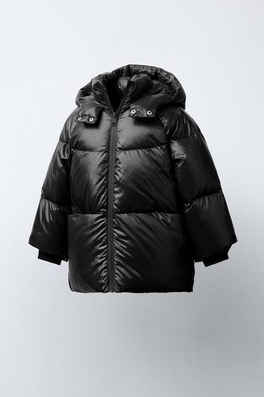DOUDOUNE PLUME ET DUVET DÉPERLANTE ET COUPE-VENT - Noir de Zara - Image 1