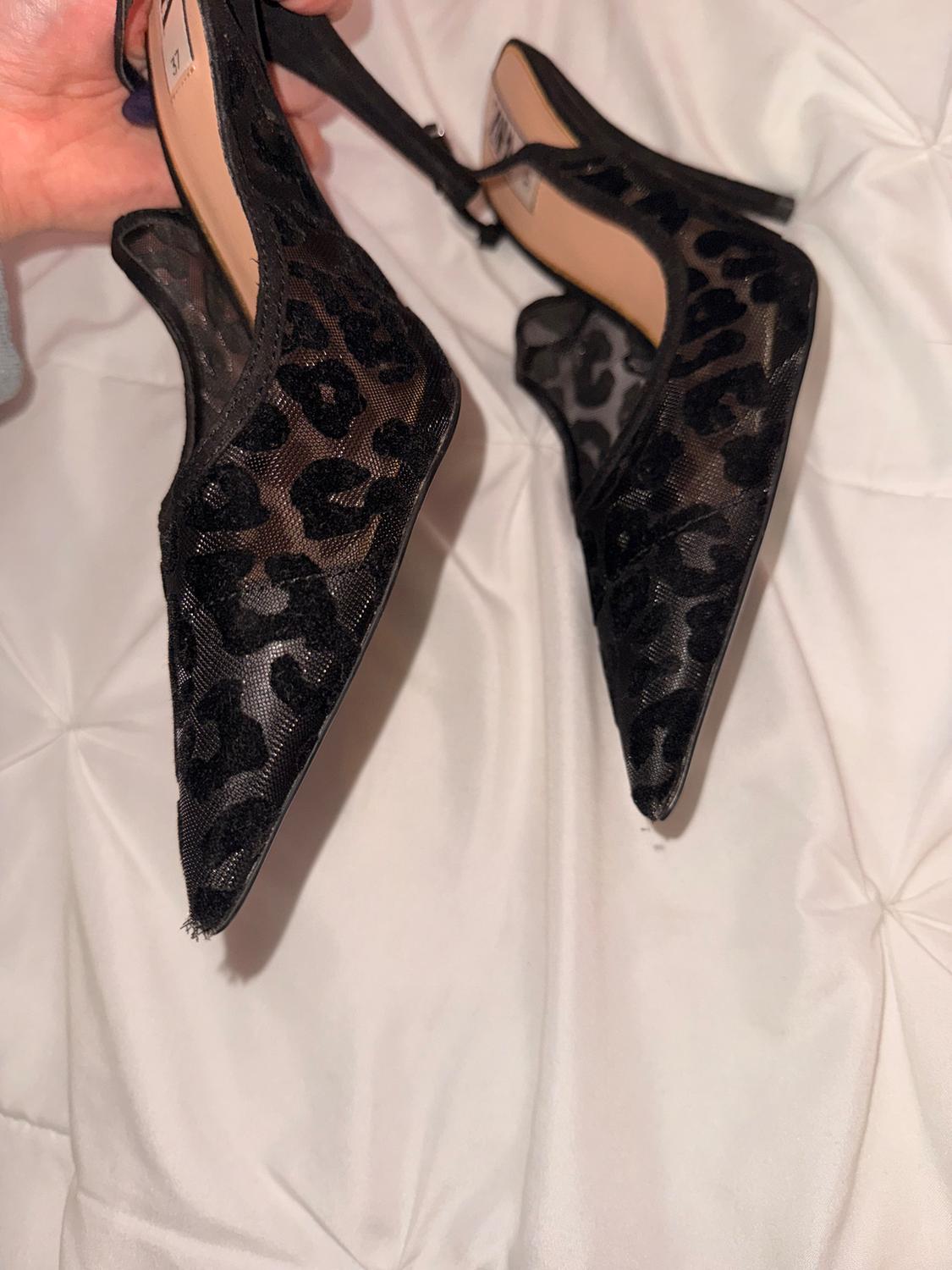 LEOPARD BLACK HEELS - Image 8