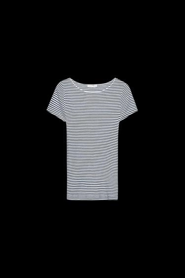 CAMISETA RAYAS - Azul / Blanco de Zara - Imagen 0