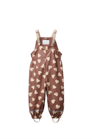 RUBBERISED PRINTED WATER-RESISTANT FLEECE-LINED JUMPSUIT - Pink by Zara