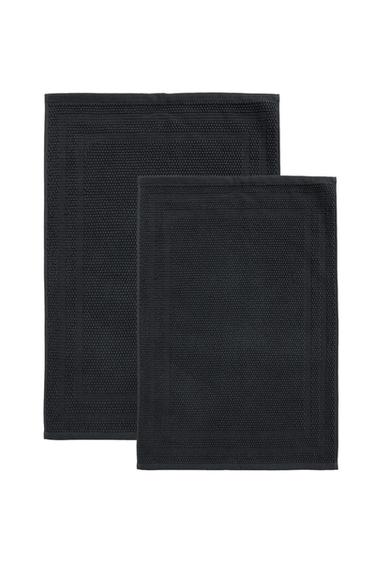 COTTON BATH MAT - Anthracite grey by Zara