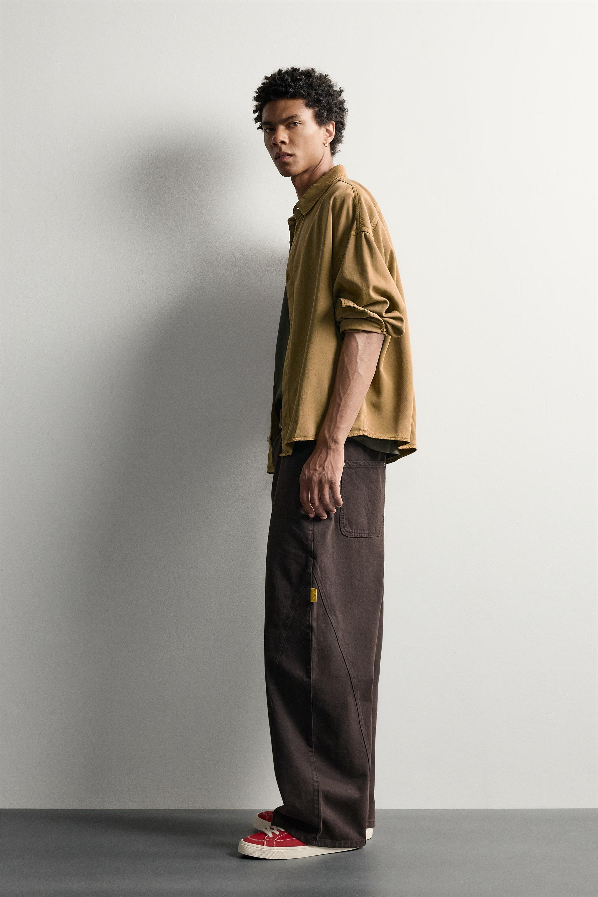 PANTALON BALLOON FIT À COUTURES