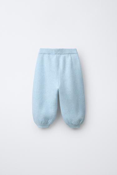 KNIT JOGGERS - Pastel blue by Zara - Image 1