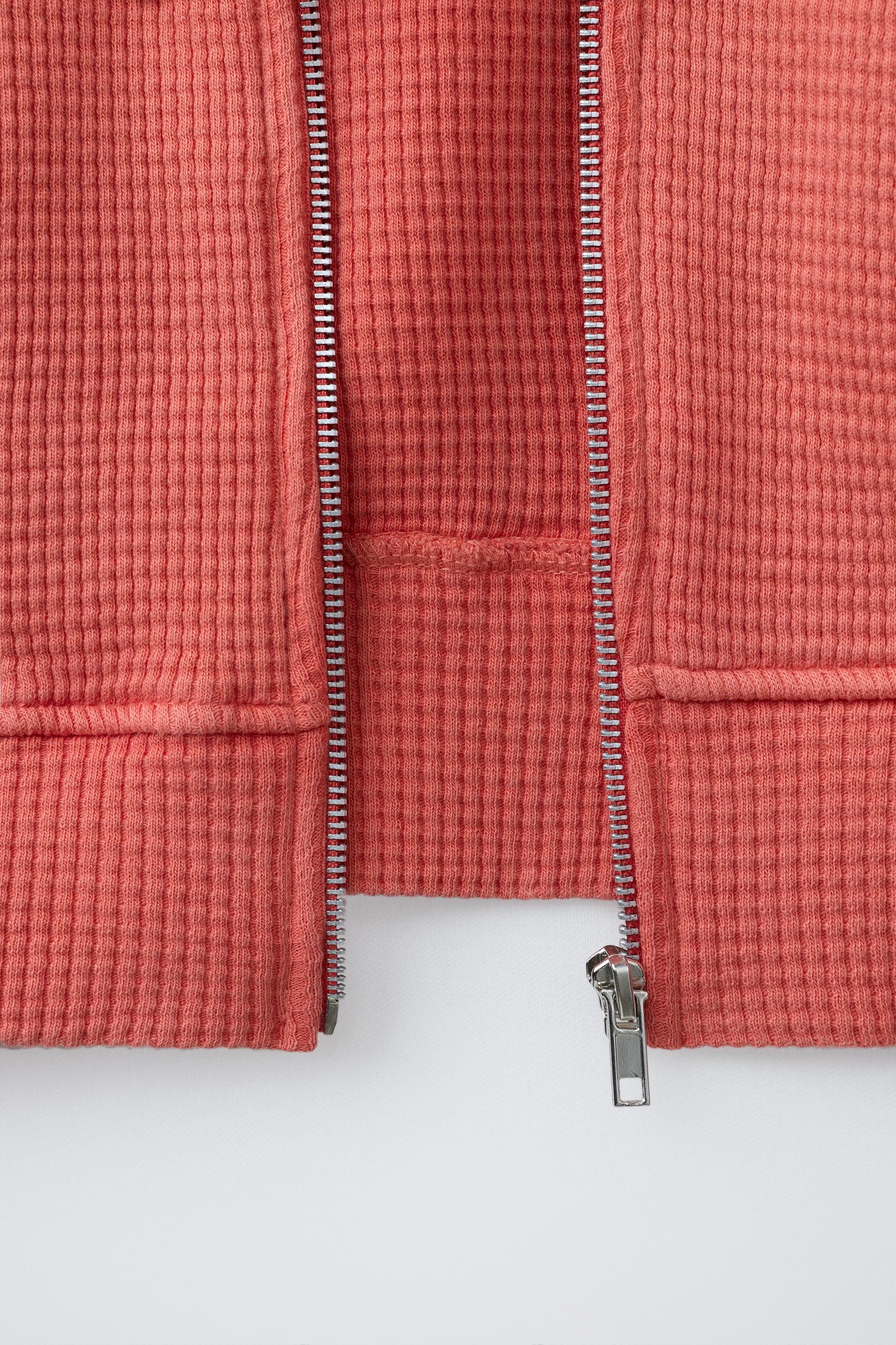 Детские худи Zara PUKAS SURF WAFFLE CROPPED — фото 4