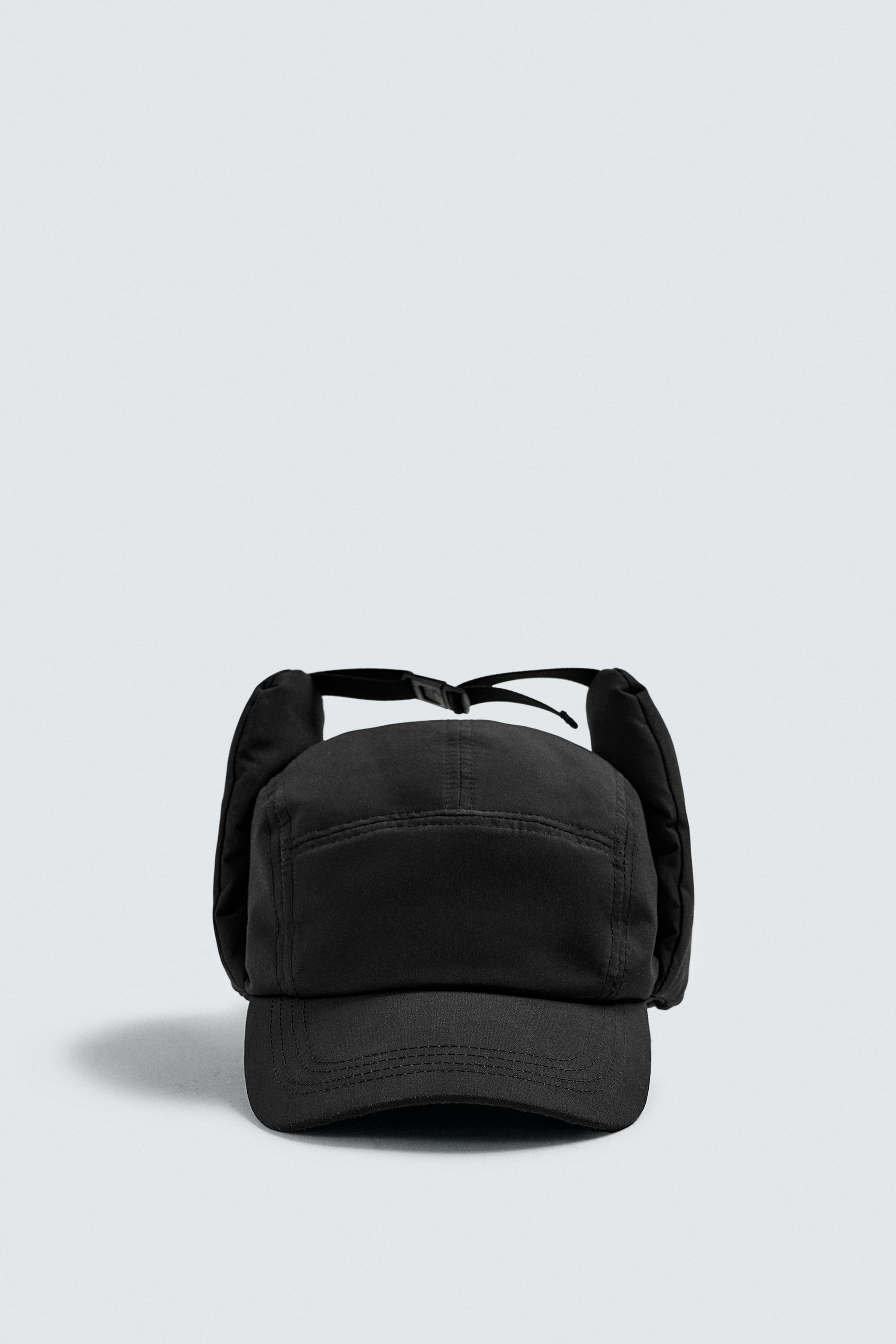 PADDED TECHNICAL CAP WITH EAR FLAPS - Black | ZARA United States