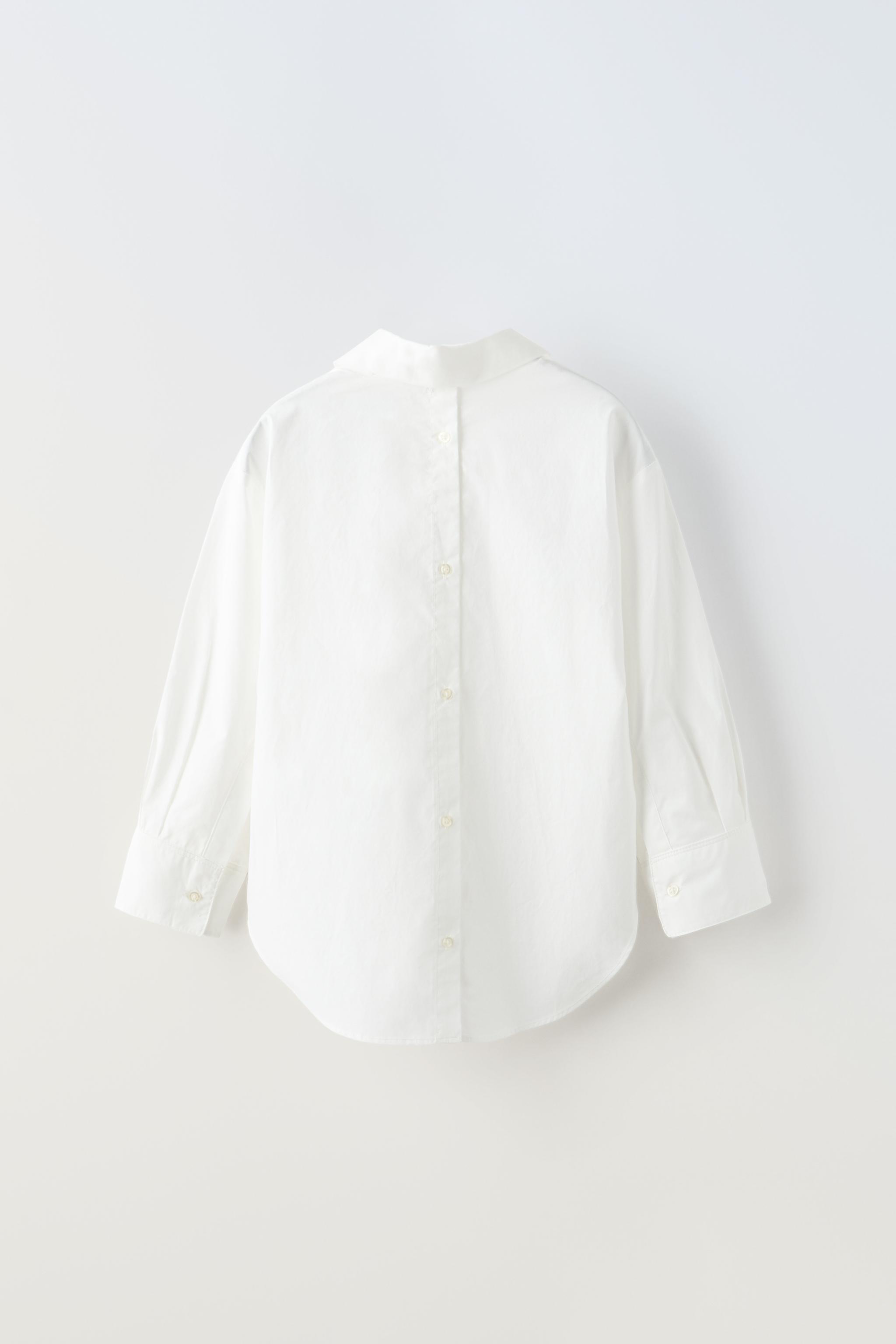 POPLIN SHIRT WITH BUTTONS