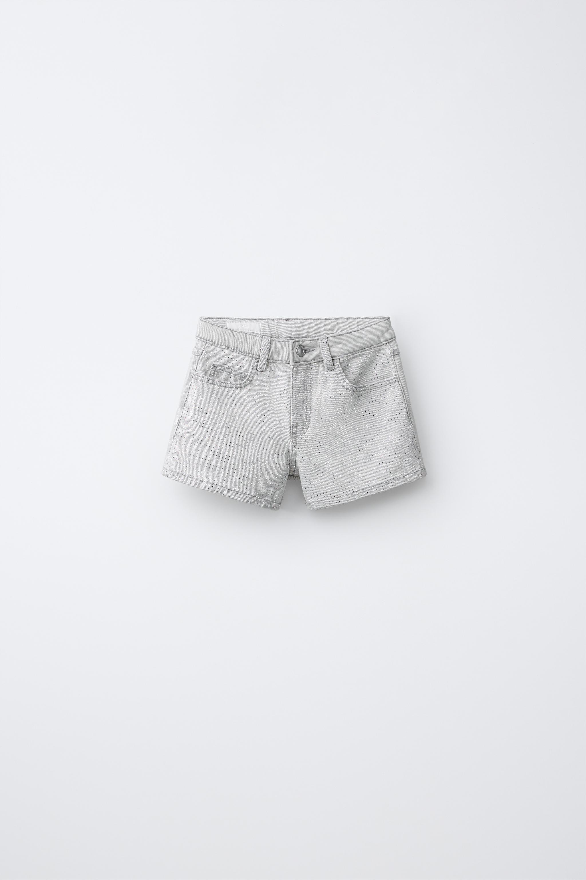 SHORT EN JEAN STRASS