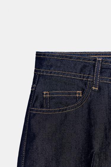 JEANS Z1975 STRAIGHT MID-WAIST CREASED - Blue by Zara - Image 8