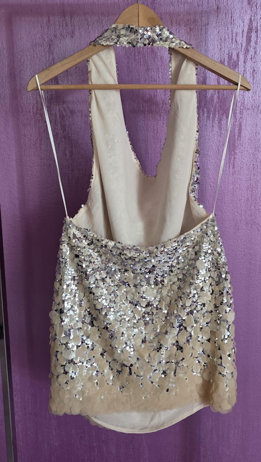 ZW COLLECTION SEQUIN HALTER DRESS - Image 2