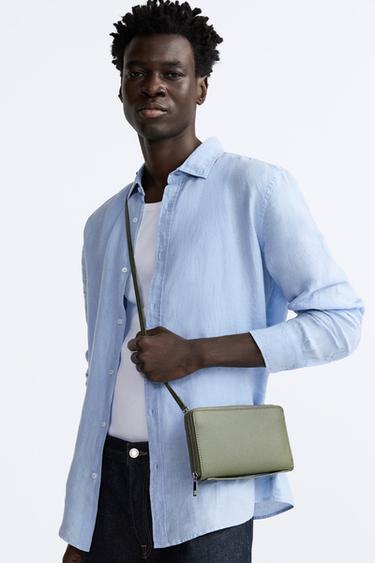 XL CROSSBODY WALLET - Green by Zara - Image 0