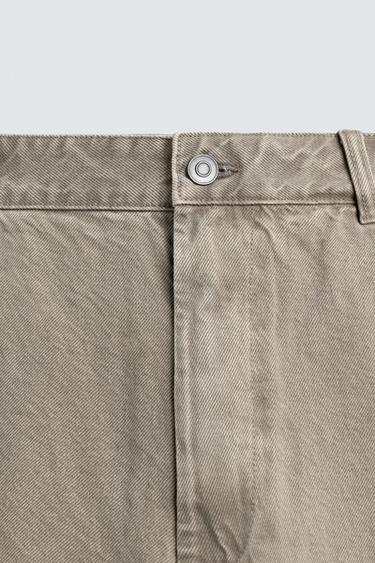 BALLOON FIT WASHED TROUSERS - Light sand by Zara - Image 8