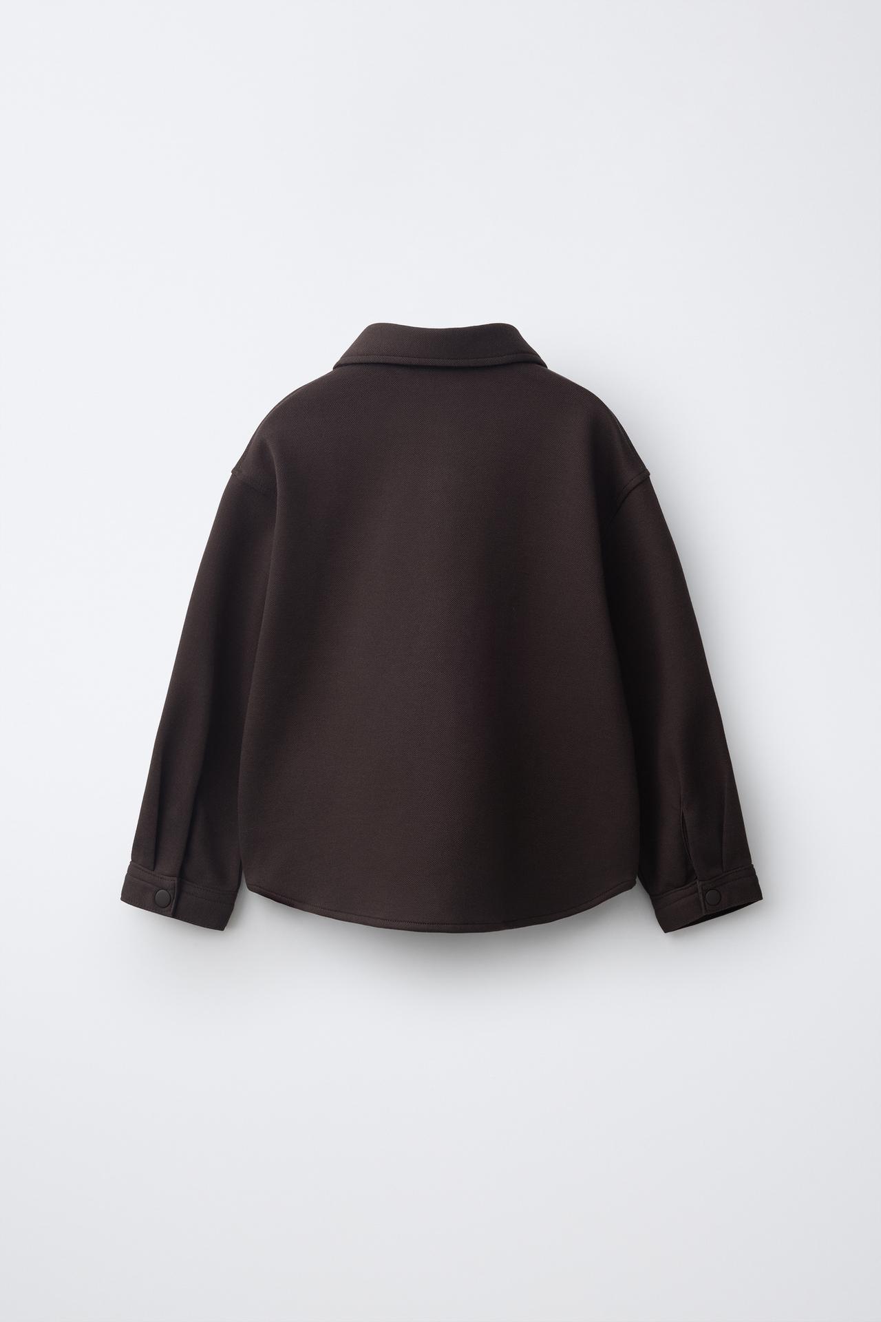 COMFORT POCKET OVERSHIRT — Brown