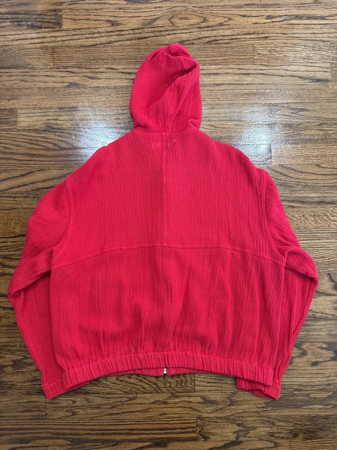HOODED OPEN WEAVE JACKET - Image 2