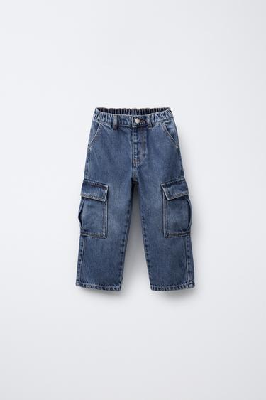 JEANS CARGO - Azul claro de Zara