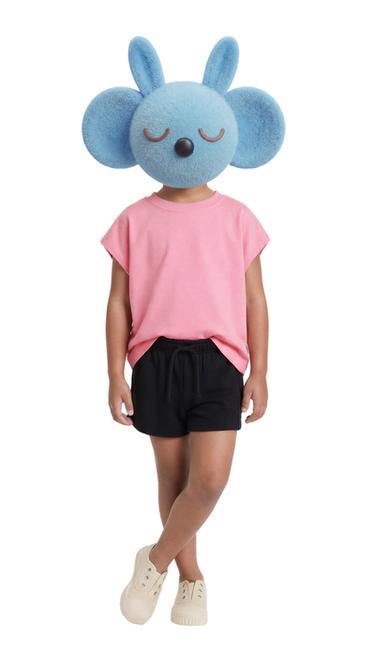 BERMUDA FELPA APLIQUE ENGOMADO - Negro de Zara