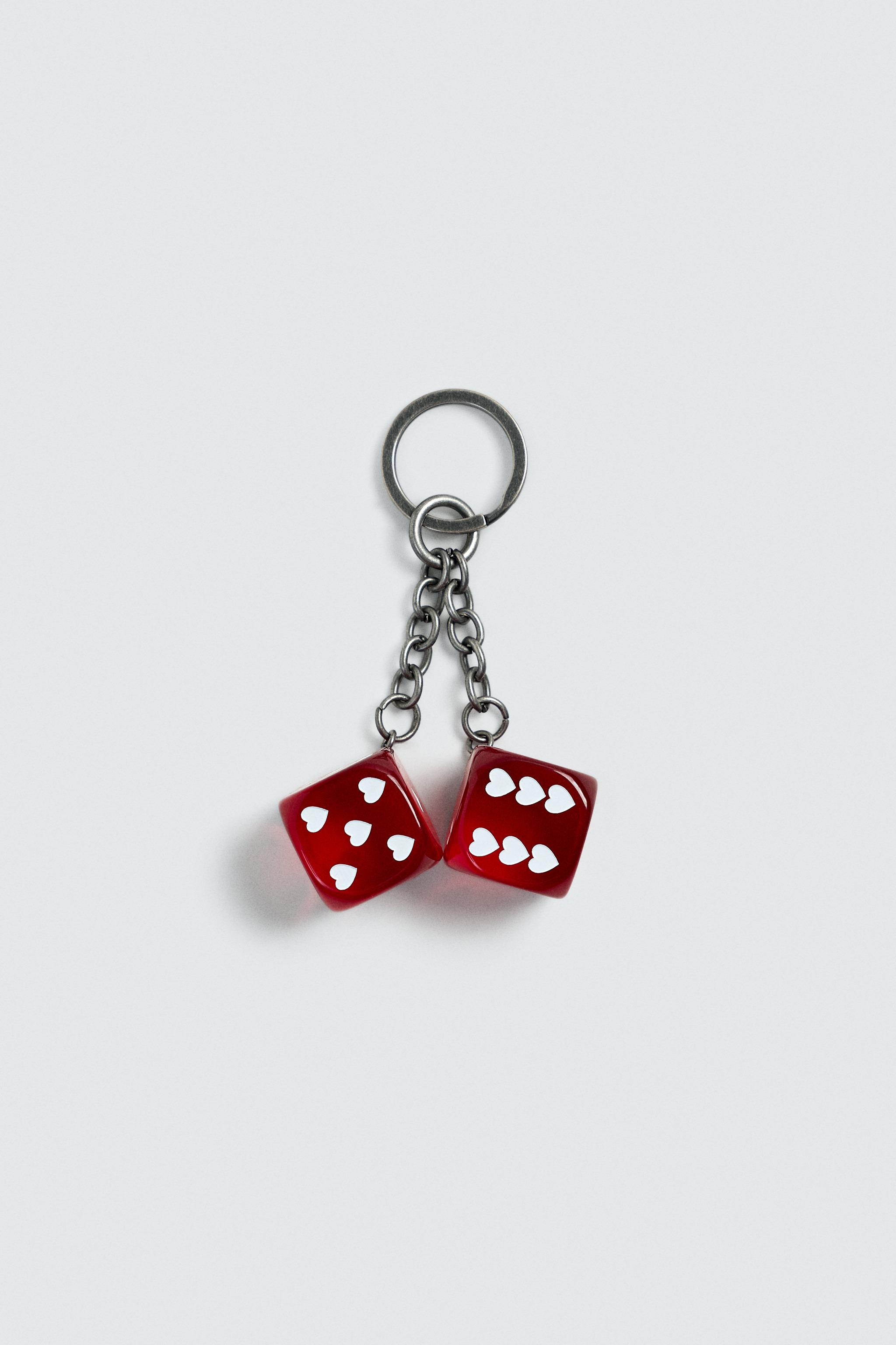 DICE KEYCHAIN - Red | ZARA United States