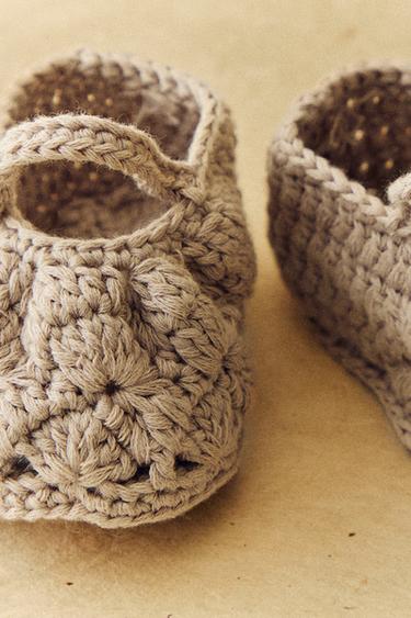 CHUNKY KNIT BALLERINAS - Light beige by Zara - Image 5