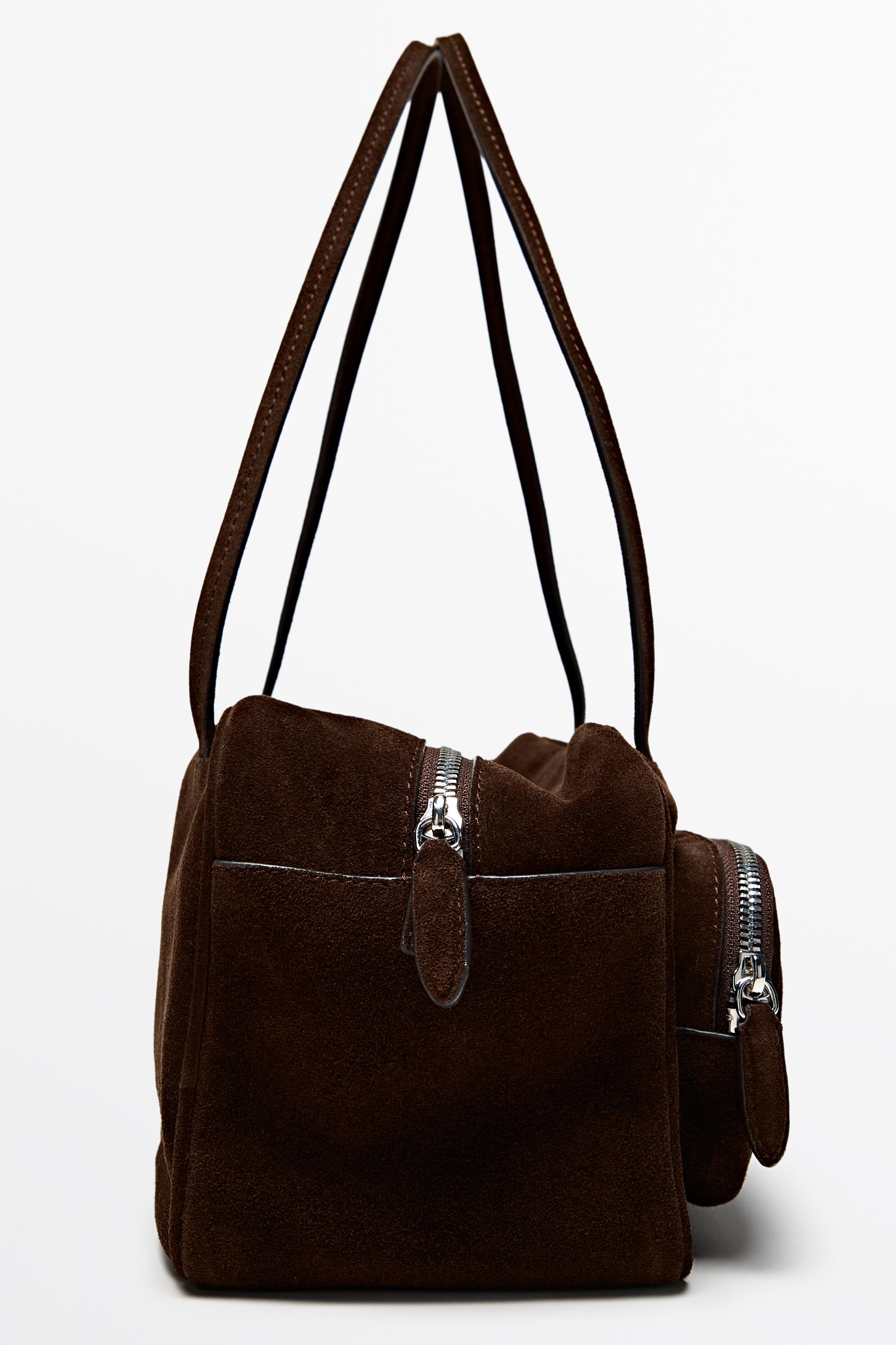 Sac bowling moyen en croûte de cuir