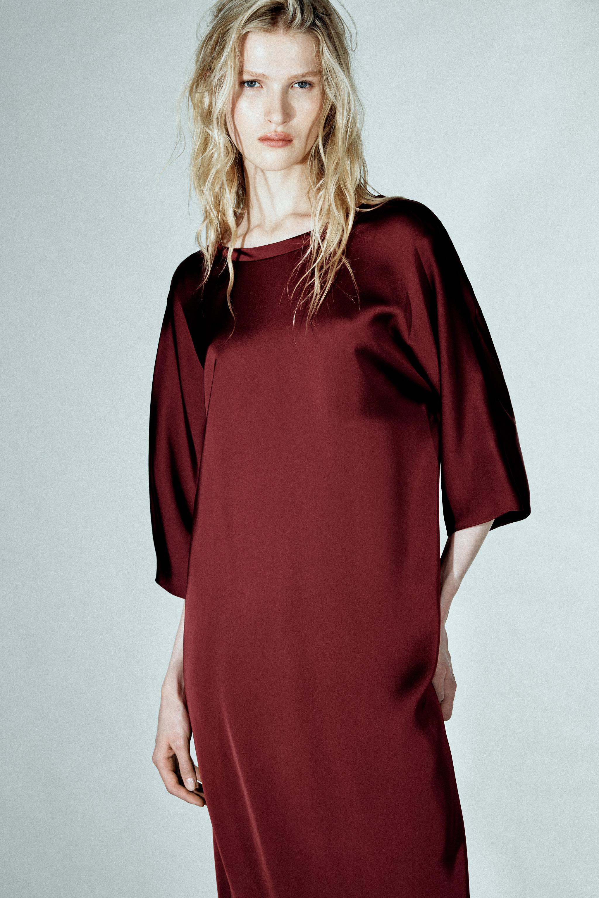 Womens Satin Dress | ZARA Australia