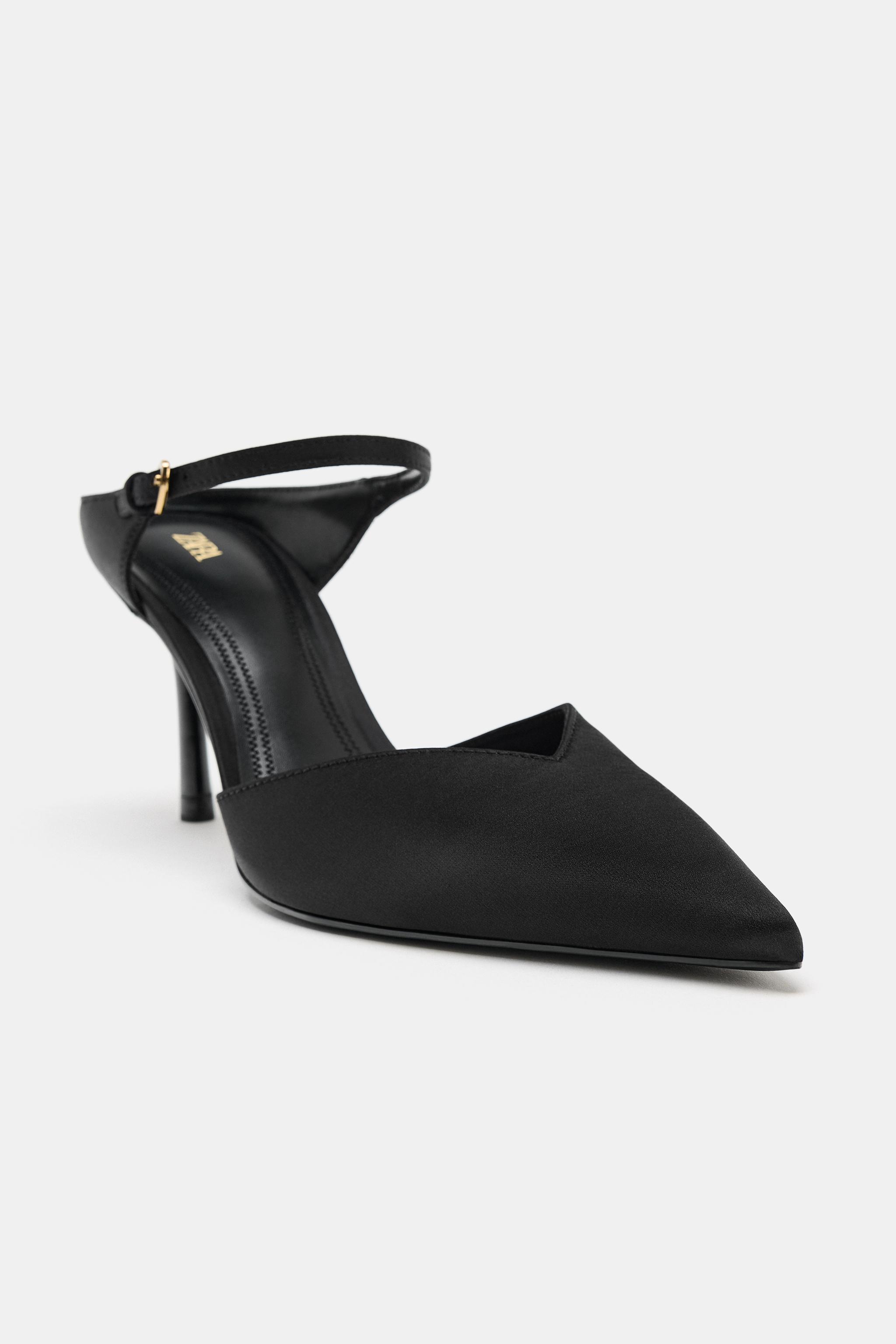 Женские туфли Zara BUCKLE DETAIL HEELS — фото 5