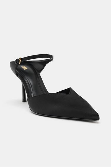 CHAUSSURES À TALONS AVEC DÉTAIL DE BOUCLE - Noir de Zara - Image 4