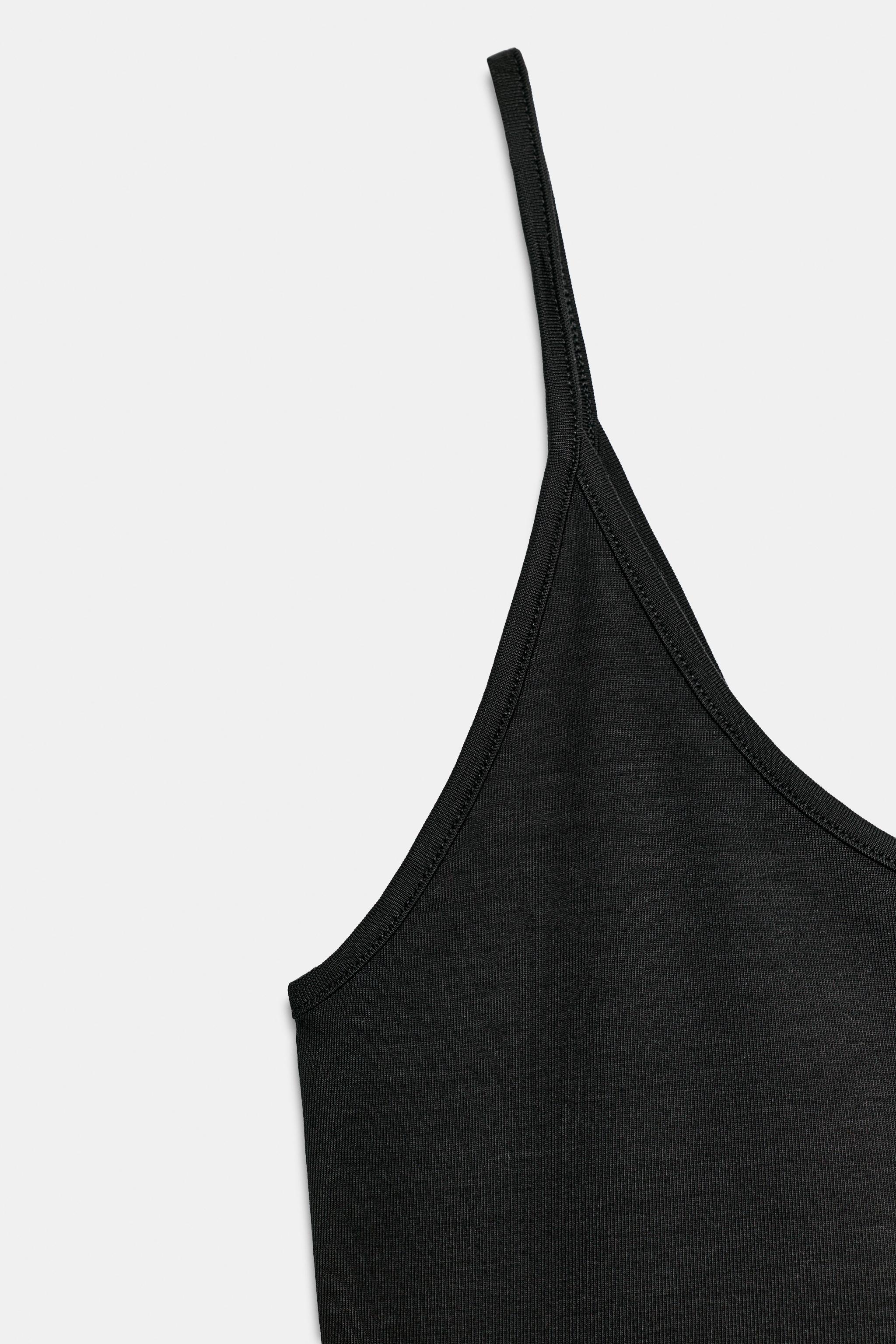 Женские топы Zara SPAGHETTI STRAP TOP — фото 7