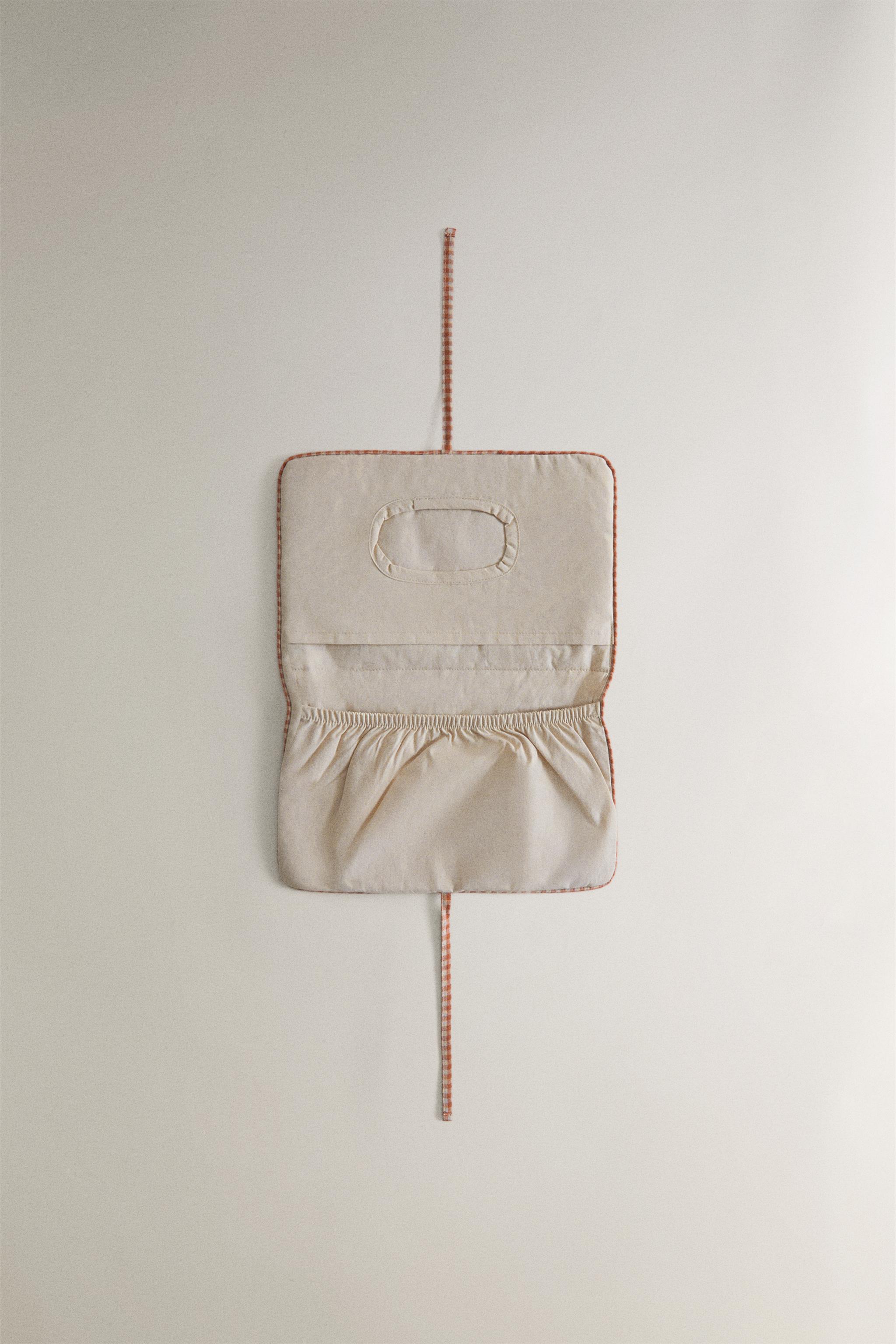 Детские сумки Zara GINGHAM COTTON BABY WIPE HOLDER — фото 3