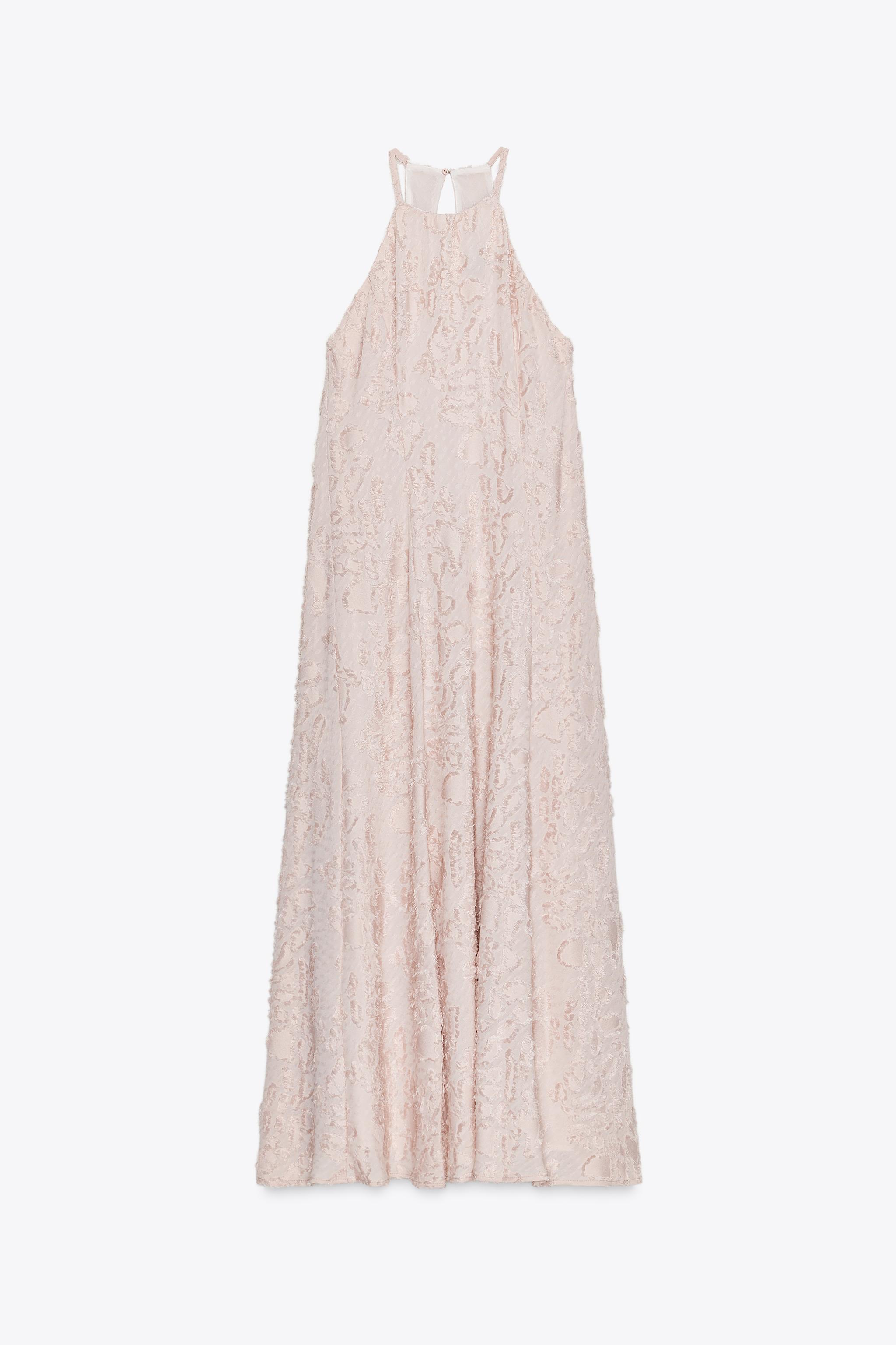 ROBE MIDI EFFRANGÉE HALTER