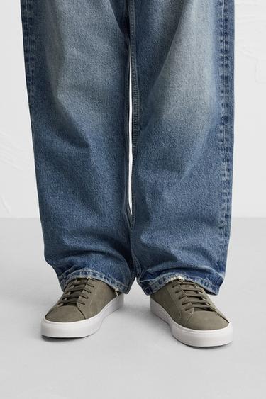 Zaras BASIC SNEAKERS - Havsgrön - Bild 0