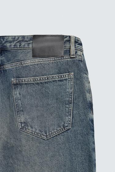 STAINED WASH FLARE FIT JEANS - Ink blue by Zara - Image 10