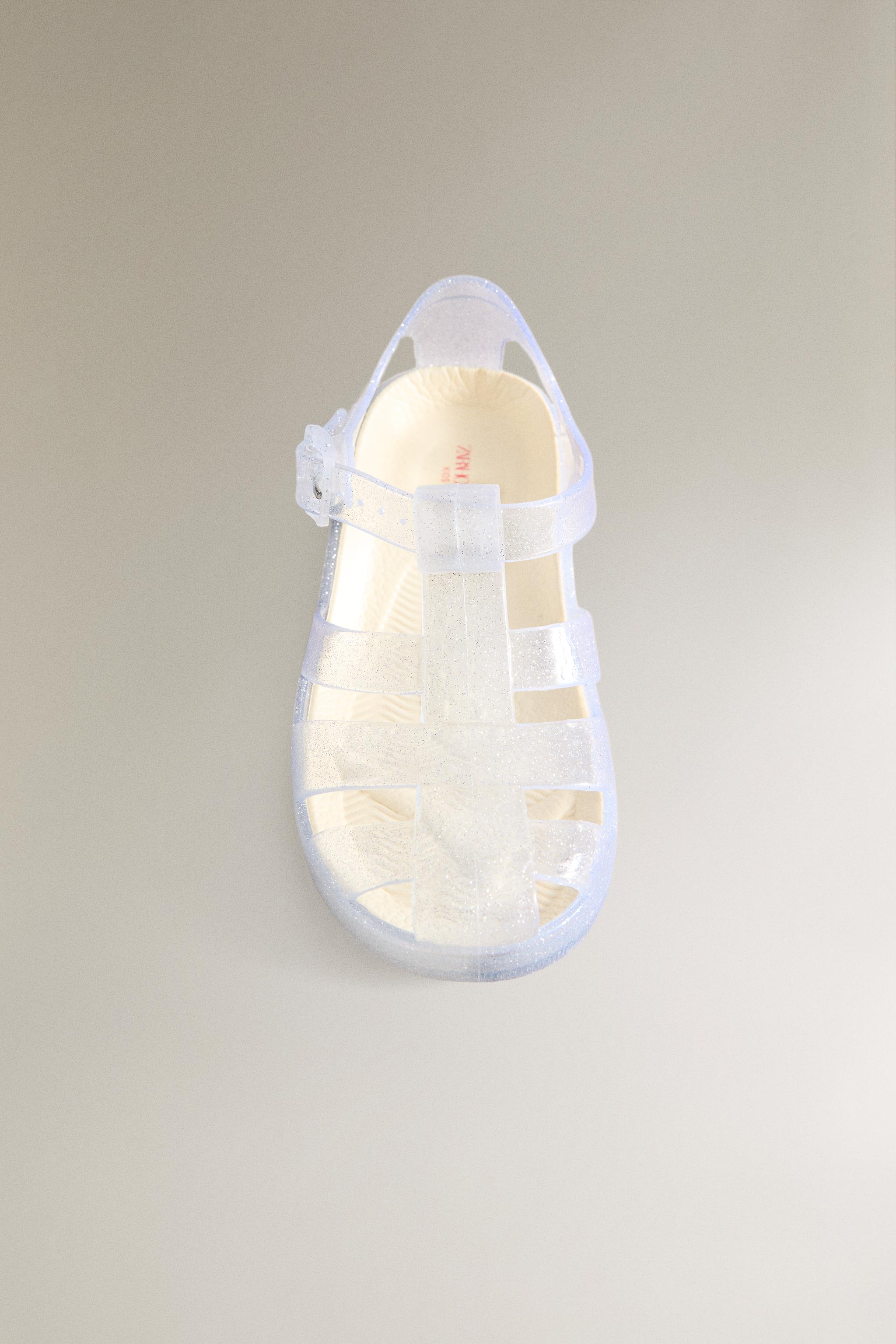Детские сандалии Zara KIDS GLITTER CAGE SANDALS — фото 5