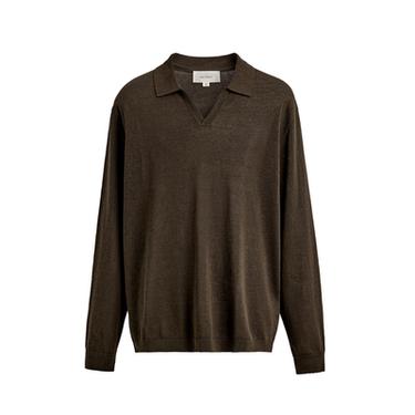 POLO PUNTO ALGODÓN - SEDA - Chocolate de Zara