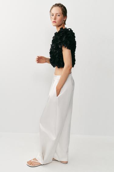 TEXTURED KNIT TOP - Black by Zara - Image 2