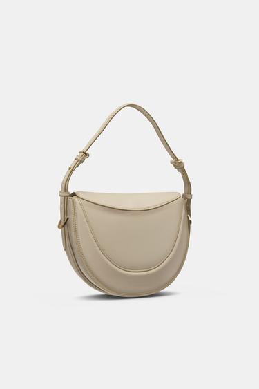 FLAP CROSSBODY BAG - Taupe Grey de Zara - Image 6