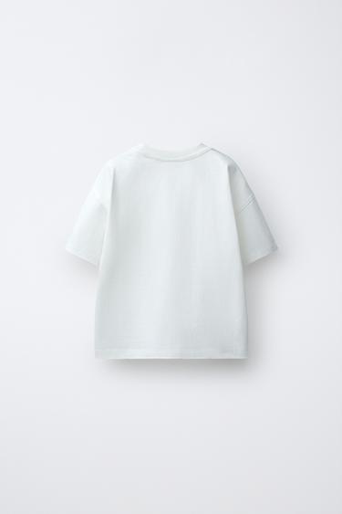 T-SHIRT IMPRIMÉ FOOTBALL - Blanc de Zara - Image 1