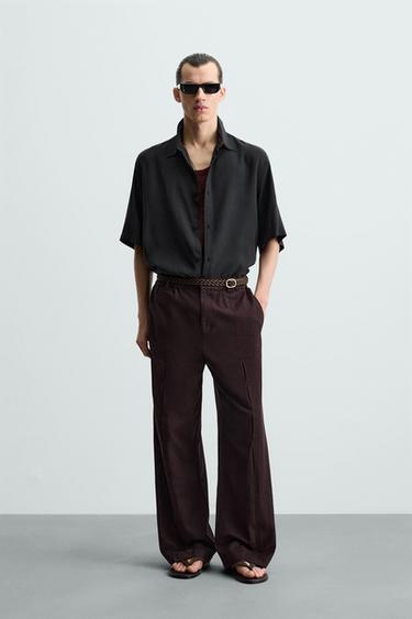 CAMISA FLUIDA RELAXED FIT - Negro de Zara - Imagen 0