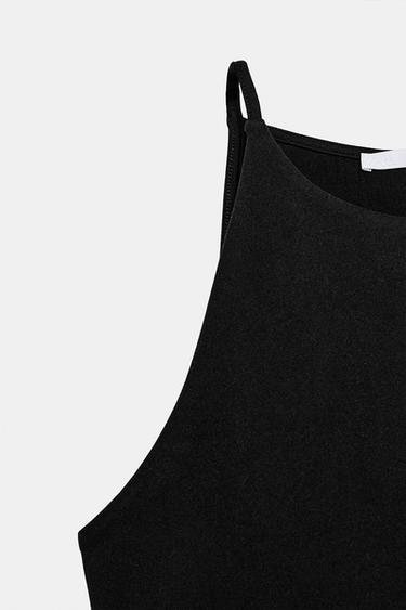 TOP COURT HALTER STRETCH - Noir de Zara - Image 5