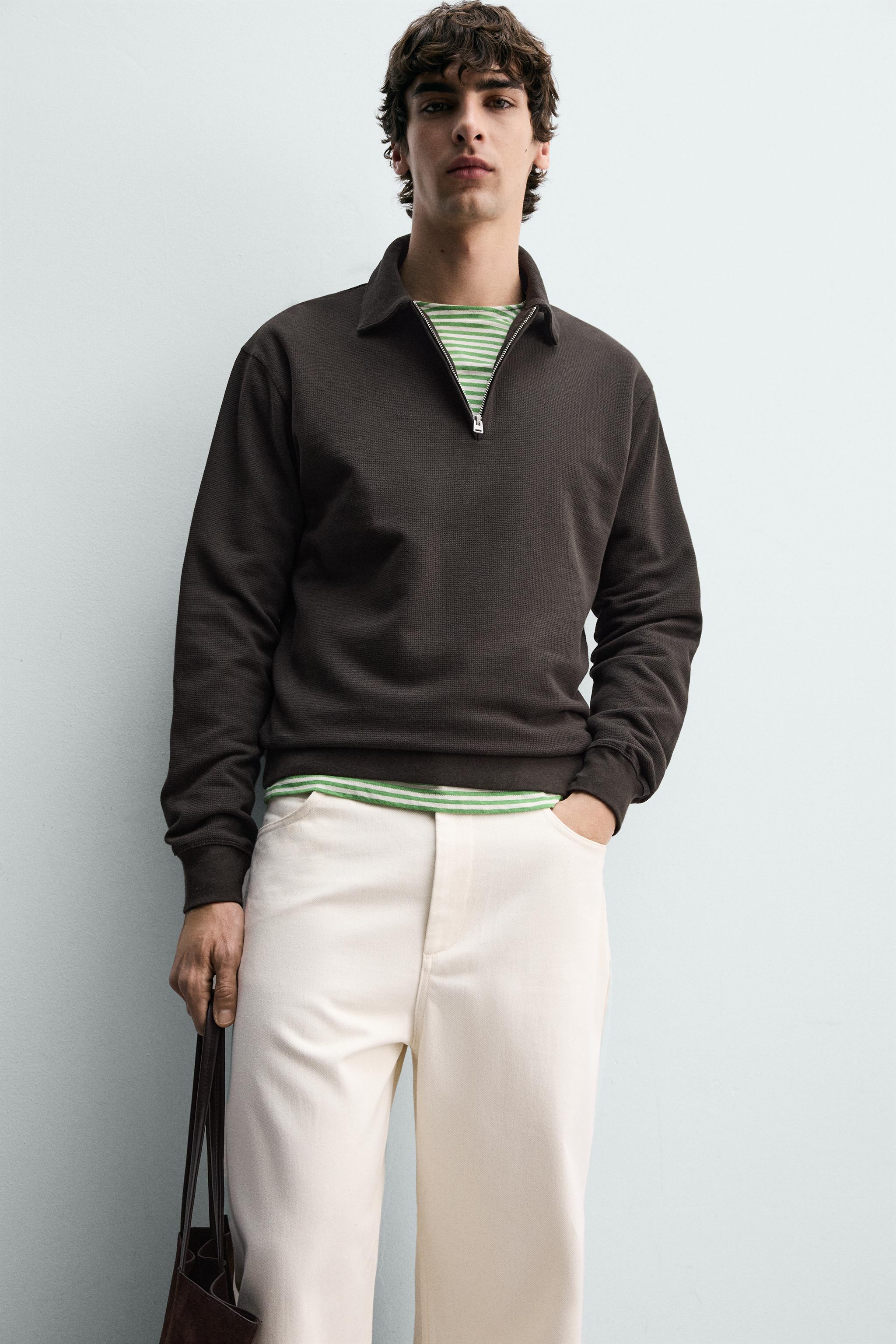 SWEAT POLO À ZIP