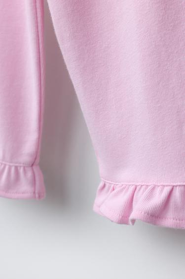 JUPE-CULOTTE À VOLANTS - Mauve pastel de Zara - Image 3