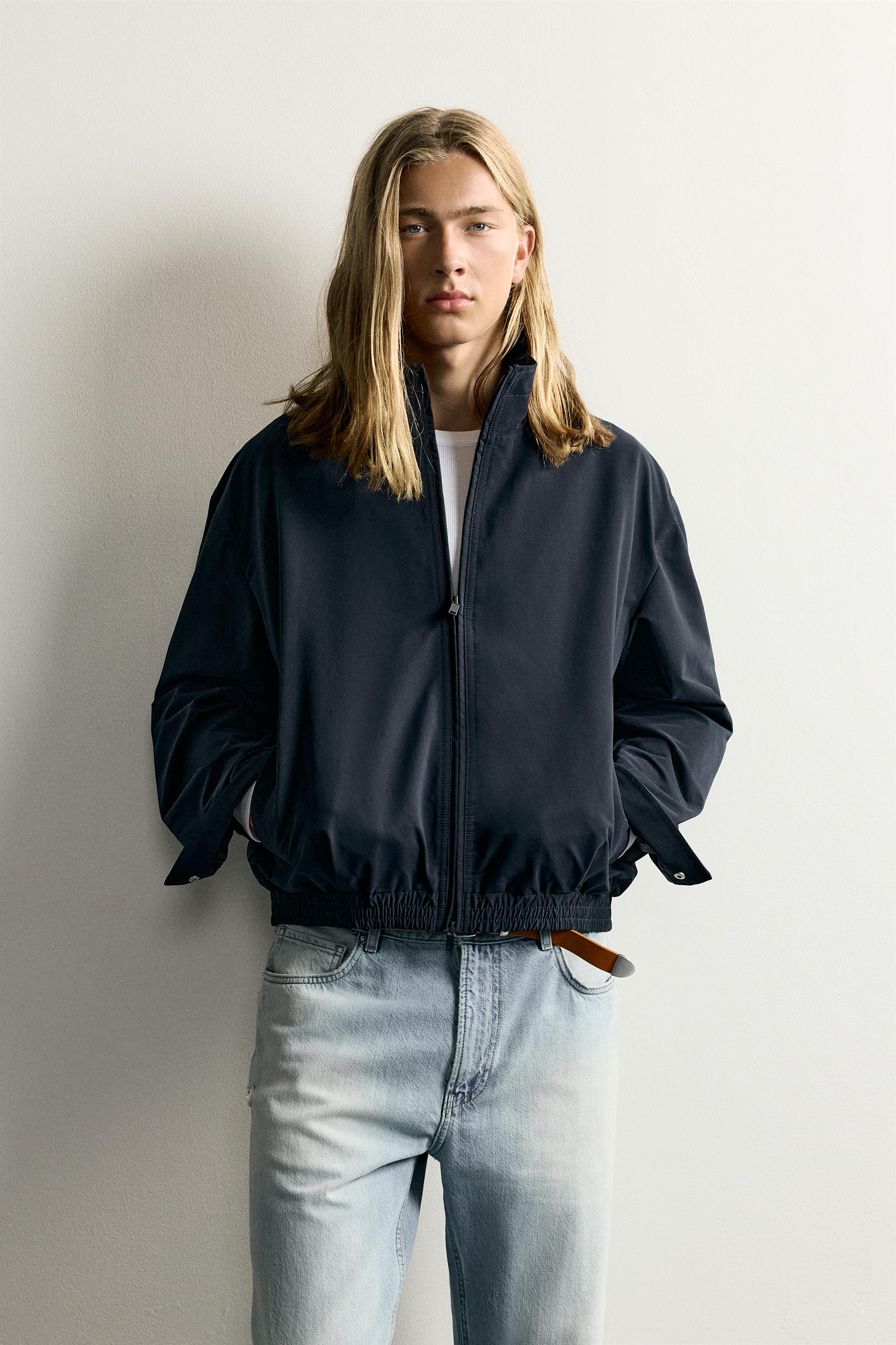 WATER-REPELLENT LIGHTWEIGHT TECHNICAL JACKET — Dark navy (alternate view)
