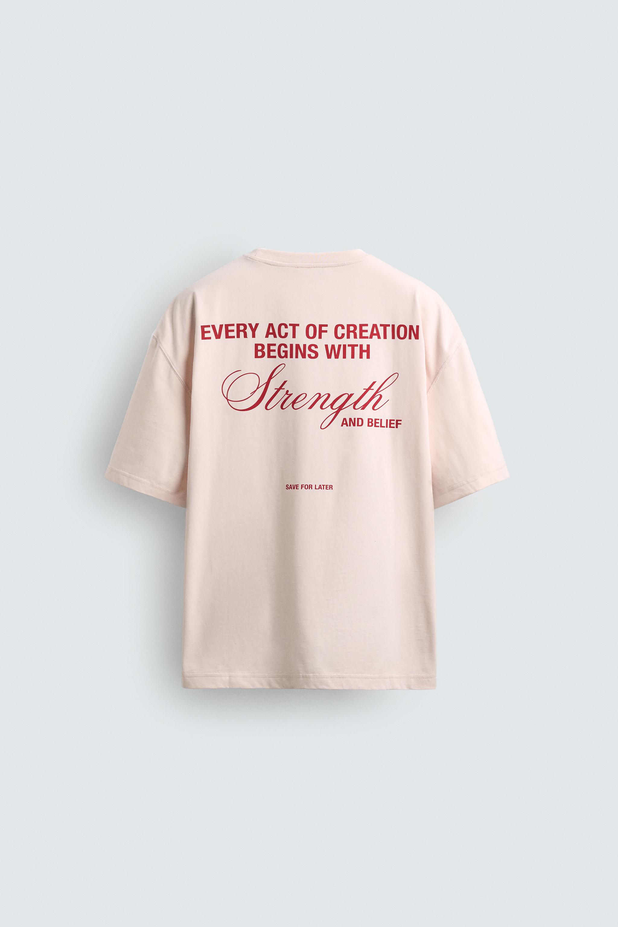 RELAXED FIT TEXT PRINT T-SHIRT
