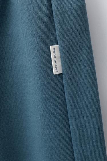 ENSEMBLE DE JOGGING AVEC SWEAT ET PANTALON JOGGER BASIQUE ÉTIQUETTE - Bleu profond de Zara - Image 6