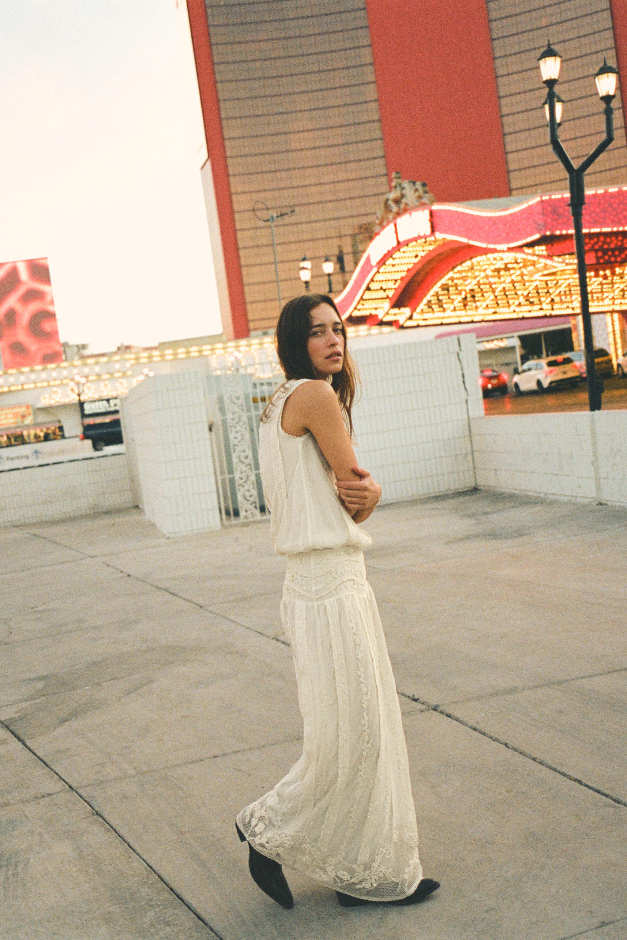 LIMITED EDITION EMBROIDERED LACE BEADED DRESS