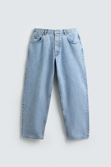 LOOSE TAPERED FIT JEANS CHAMPION® X ZARA - Light blue by Zara