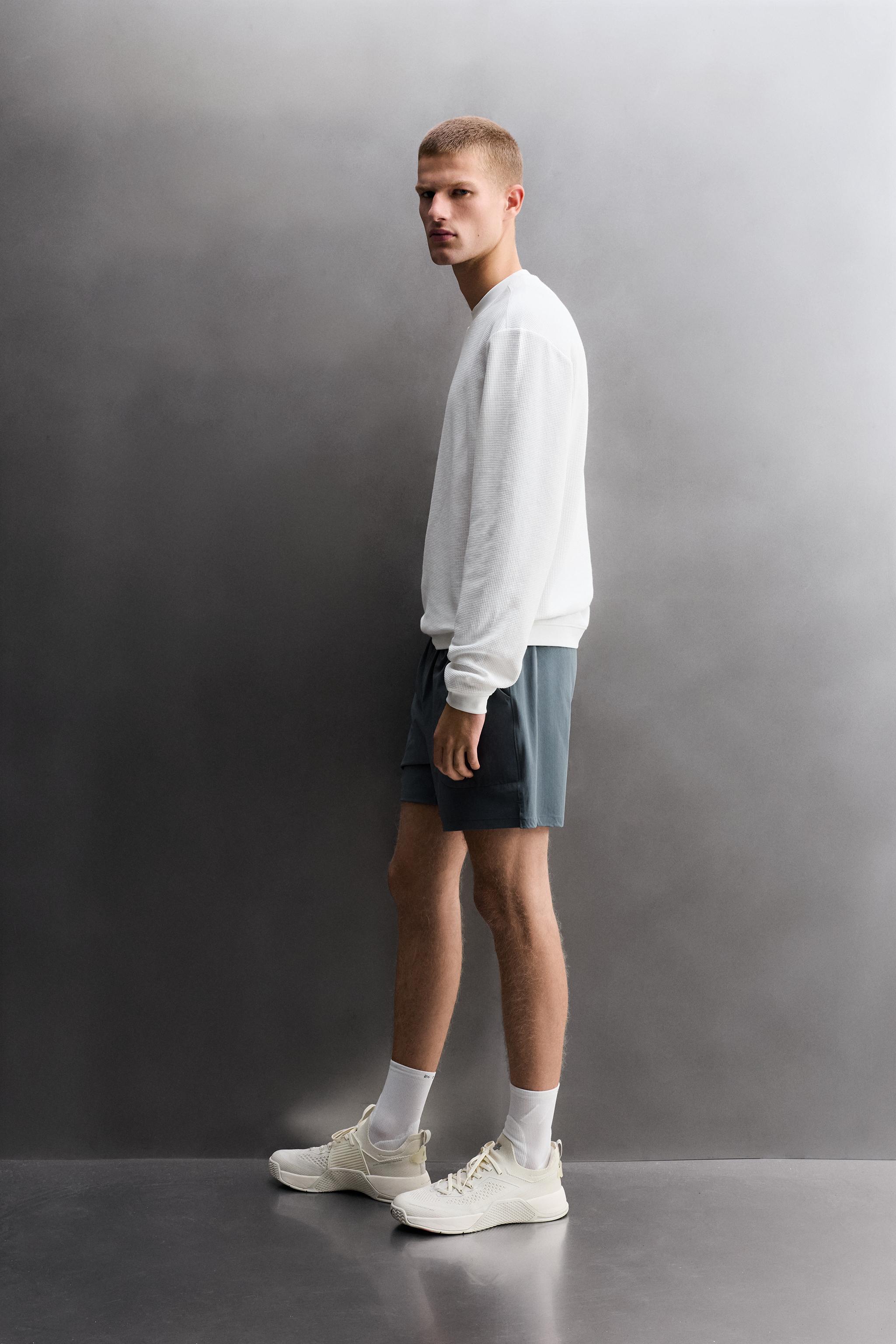 Мужские худи Zara WAFFLE TRAINING CREWNECK SWEATSHIRT — фото 4