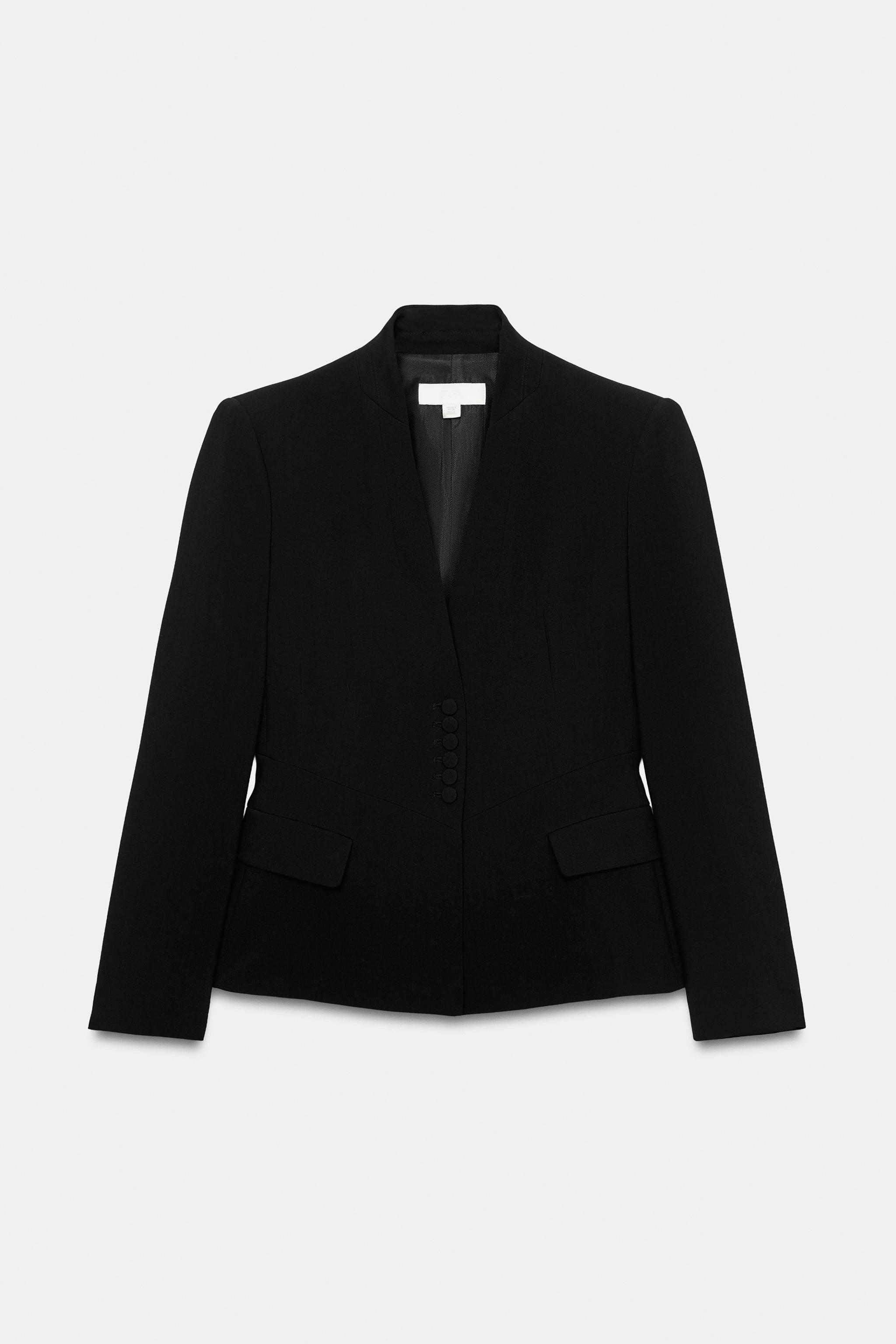 ペプラムテーラードブレザー - ブラック | ZARA Japan / 日本