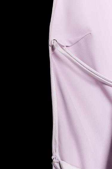 NECKHOLDER-KLEID IN SATINOPTIK - Lila von Zara