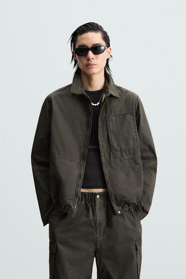 FADED TECHNICAL JACKET - Khaki by Zara